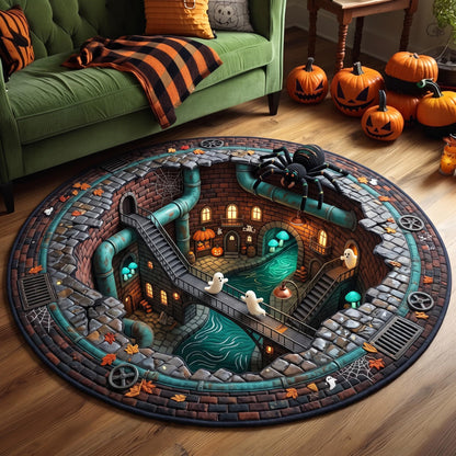 Haunted Crypt Quilted Round Mat GFTOMA13912