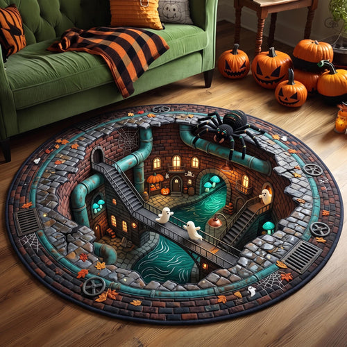 Haunted Crypt Quilted Round Mat GFTOMA13912