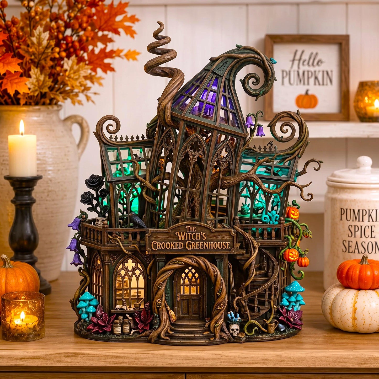 Witch Cottage Wooden Block 3-Layers GFTOMA13951