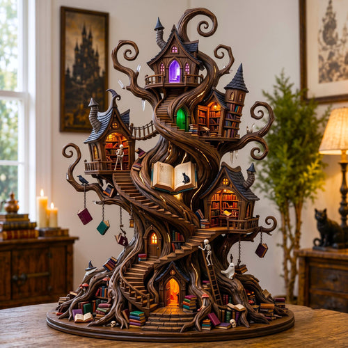 Twisted Witch House Wooden Block 3-Layers GFTOMA13953