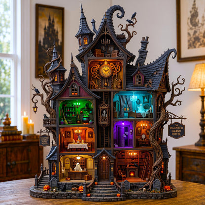 Haunted Witch House Wooden Block 3-Layers GFTOMA13954