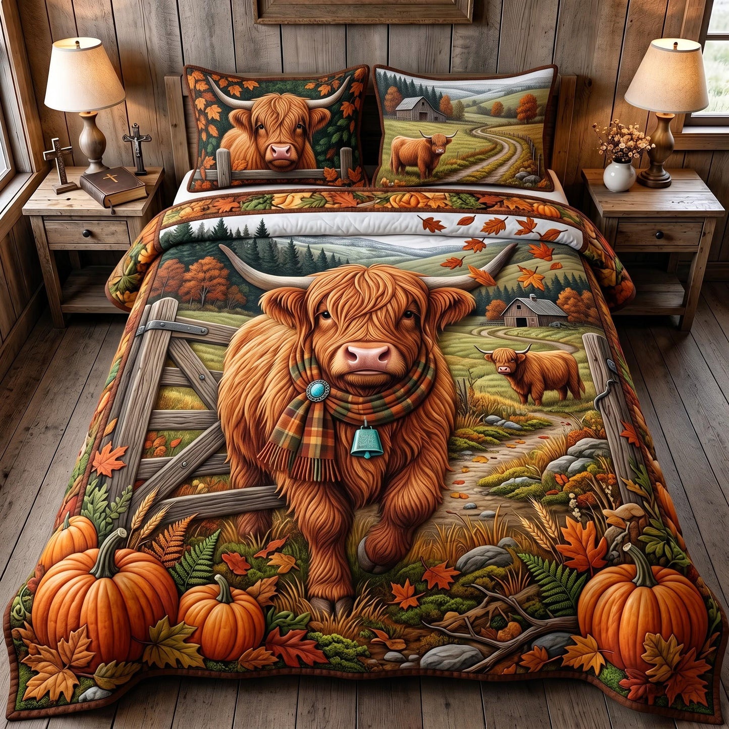 Highland Farm 3-Piece Quilted Bedding Set GFTOMA13973