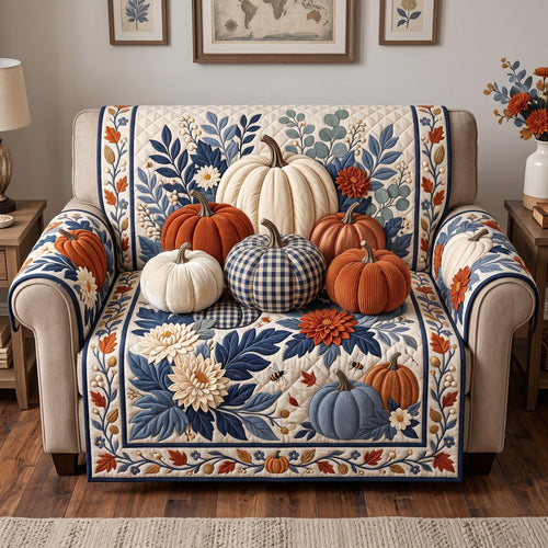 Floral Harvest Quilted Sofa Cover GFTOMA14040