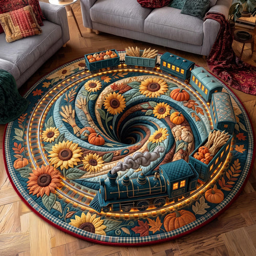 Sunflower Express Quilted Round Mat GFTOMA14061