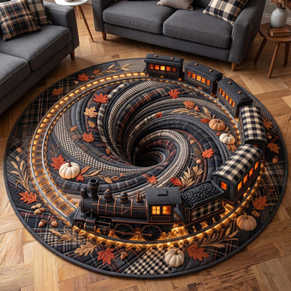 Autumn Express Quilted Round Mat GFTOMA14062