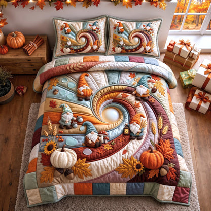 Blue Harvest 3-Piece Quilted Bedding Set GFTOMA14074