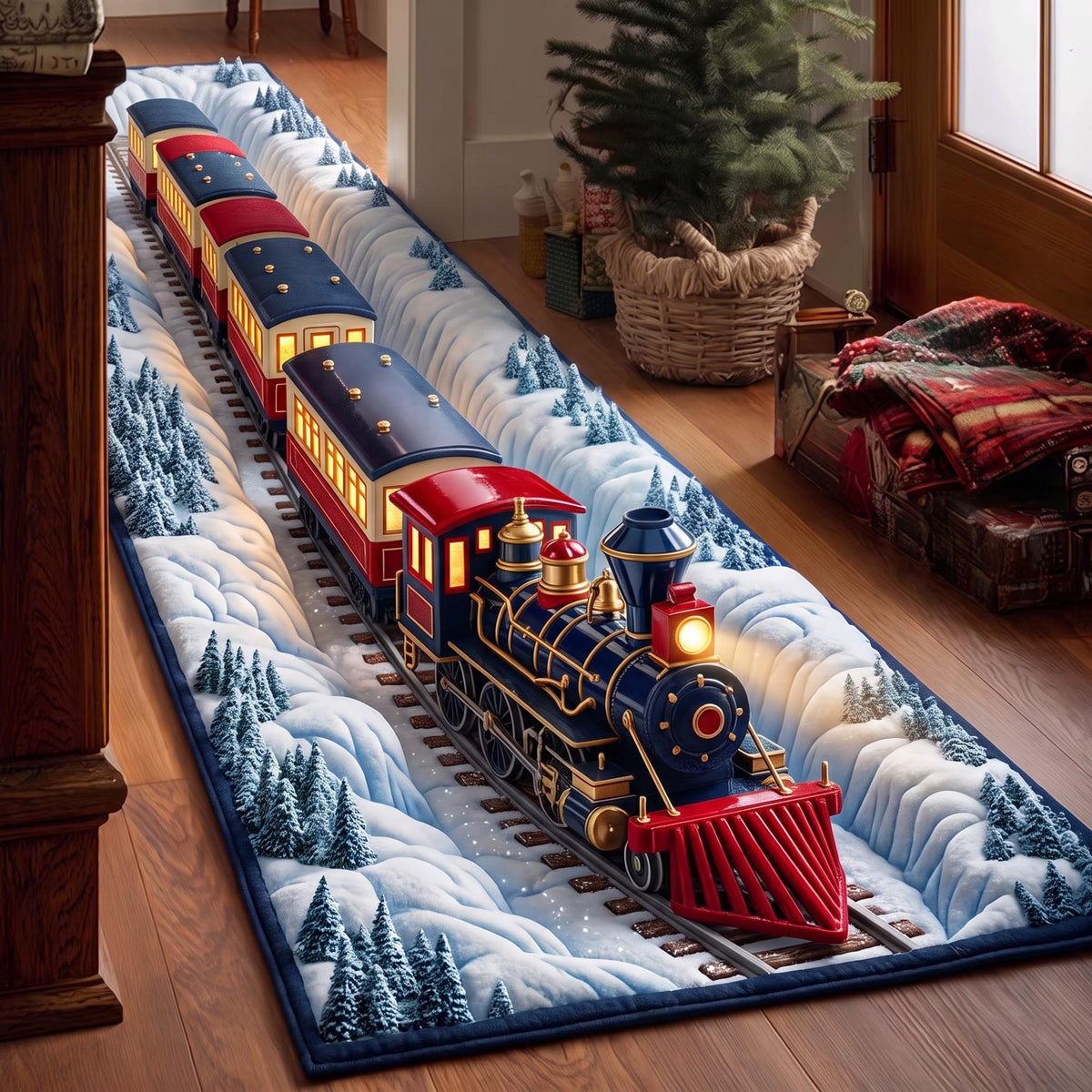 Midnight Railway Runner Rug GFTOMA14088