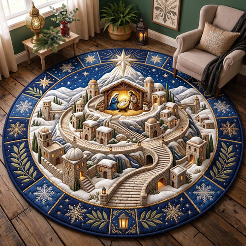 Bethlehem Journey Quilted Round Mat GFTOMA14109