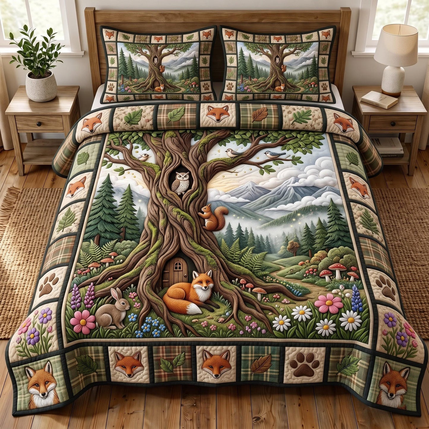 Mountain Retreat 3-Piece Quilted Bedding Set GFTOMA14124