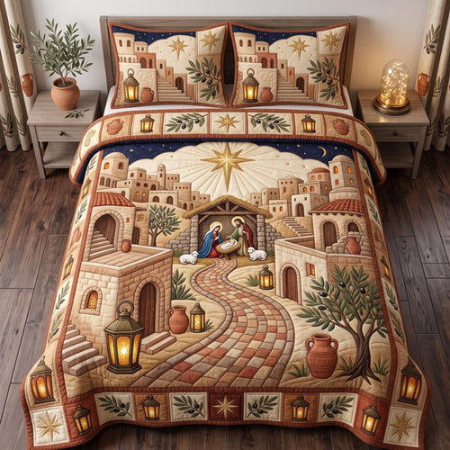 Bethlehem Journey 3-Piece Quilted Bedding Set GFTOMA14130