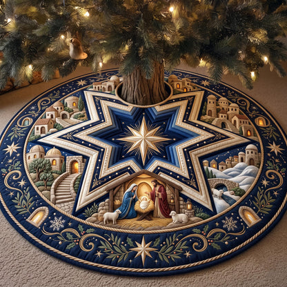 Star Nativity Quilted Tree Skirt GFTOMA14132