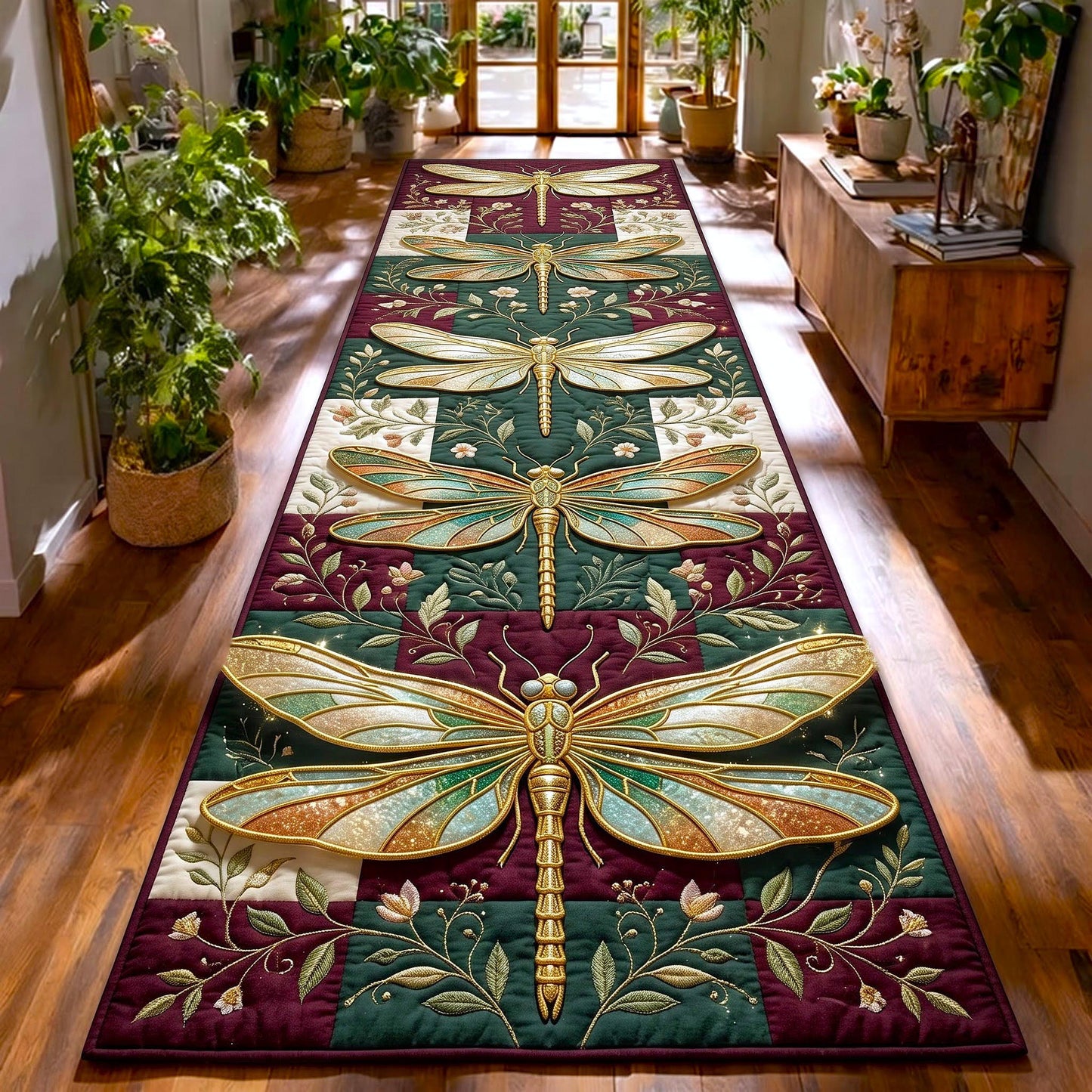 Autumn Dragonfly Runner Rug GFTOMA14144