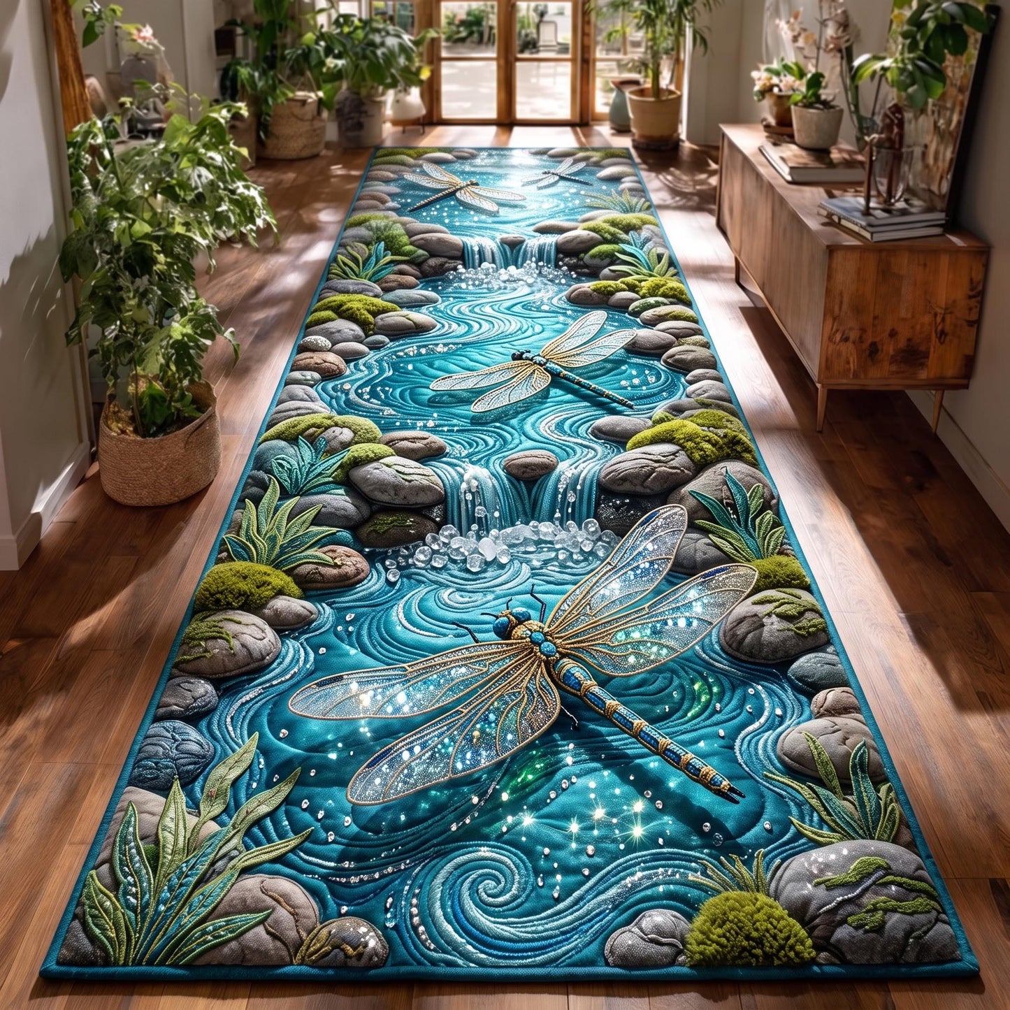 Enchanted Dragonfly Runner Rug GFTOMA14146