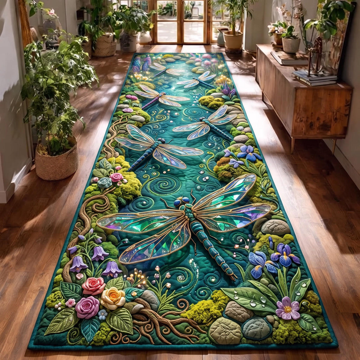 Garden Dragonfly Runner Rug GFTOMA14172