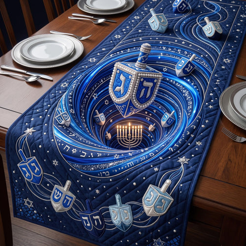 Hanukkah Blue Quilted Table Runner GFTOMA14196