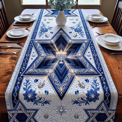 Hanukkah Celebration Quilted Table Runner GFTOMA14200