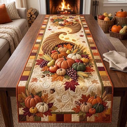 Autumn Harvest Quilted Table Runner GFTOMA14206
