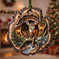 Deer Haven Christmas Mica Ornament GFTOMA14254