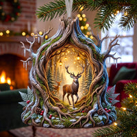 Deer Haven Christmas Mica Ornament GFTOMA14256