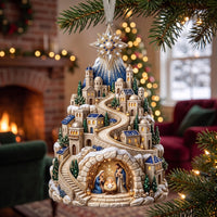 Nativity Village Christmas Mica Ornament GFTOMA14261