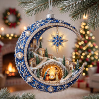 Nativity Village Christmas Mica Ornament GFTOMA14262
