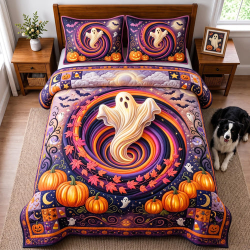 Ghost Swirl 3-Piece Quilted Bedding Set GFTOMA14288
