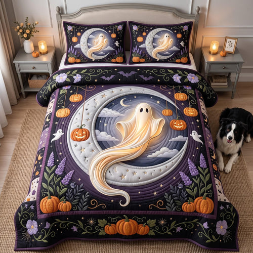 Mystic Ghost 3-Piece Quilted Bedding Set GFTOMA14289