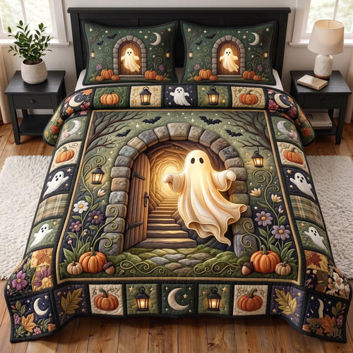 Haunted Cabin 3-Piece Quilted Bedding Set GFTOMA14291