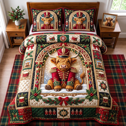 Highland Nutcracker 3-Piece Quilted Bedding Set GFTOMA14298