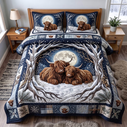 Moonlight Highland 3-Piece Quilted Bedding Set GFTOMA14301