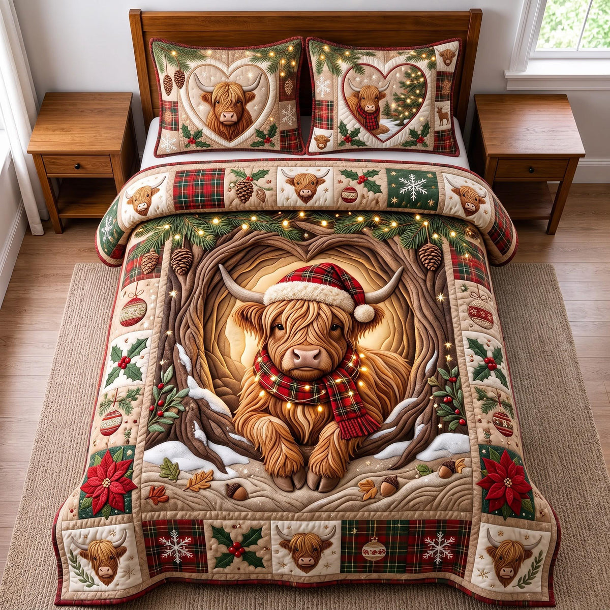 Cozy Highland 3-Piece Quilted Bedding Set GFTOMA14303