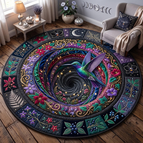 Cosmic Hummingbird Quilted Round Mat GFTOMA14310