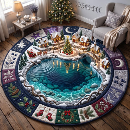 Christmas Pond Quilted Round Mat GFTOMA14340
