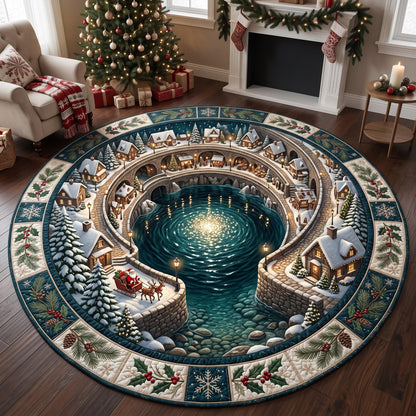 Holiday Pond Quilted Round Mat GFTOMA14342