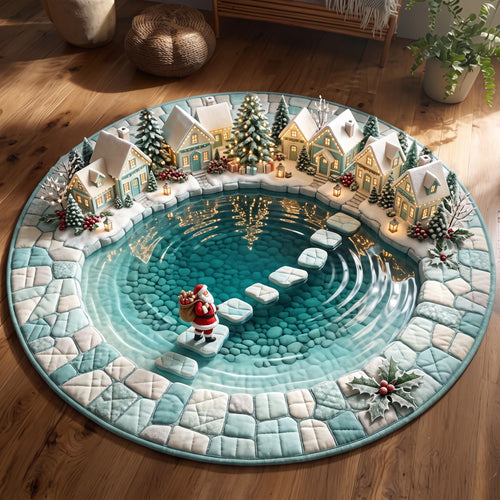Frozen Pond Quilted Round Mat GFTOMA14344