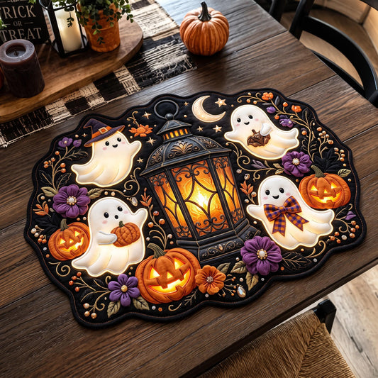 Ghost Lantern Custom Shape Quilted Placemat GFTOMA14381