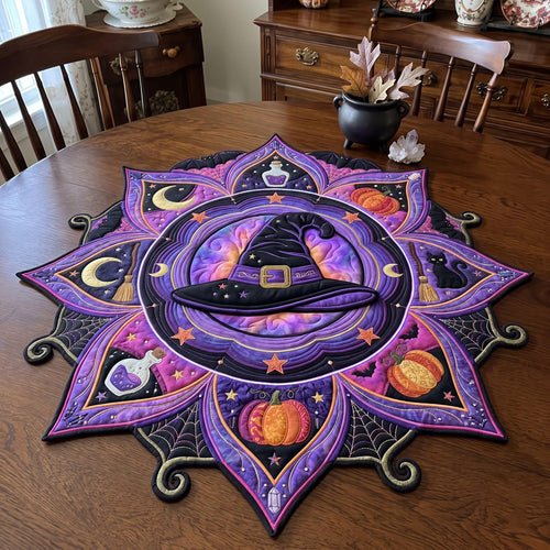 Witch Hat Custom Shape Quilted Table Topper GFTOMA14383