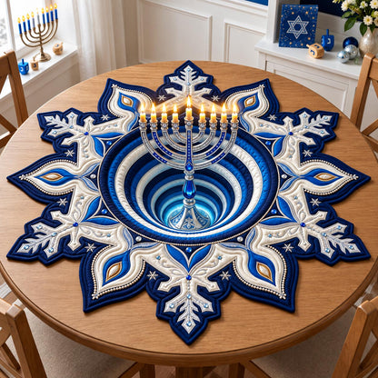 Festival Lights Custom Shape Quilted Table Topper GFTOMA14408
