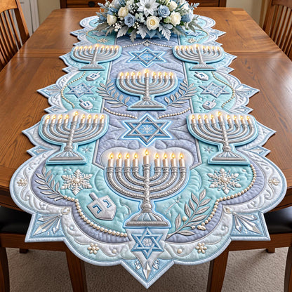 Festival Lights Custom Shape Quilted Table Runner GFTOMA14422