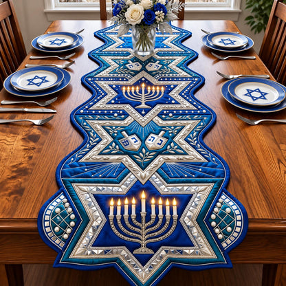 Festival Lights Custom Shape Quilted Table Runner GFTOMA14423