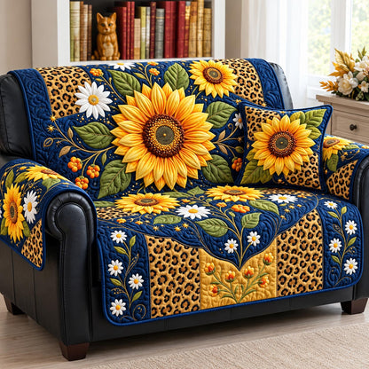 Sunflower Harvest Quilted Sofa Cover GFTOMA14468