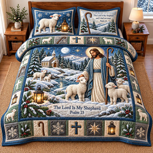 Good Shepherd 3-Piece Quilted Bedding Set GFTOMA14617