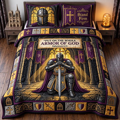 Armor Of God 3-Piece Quilted Bedding Set GFTOMA14625
