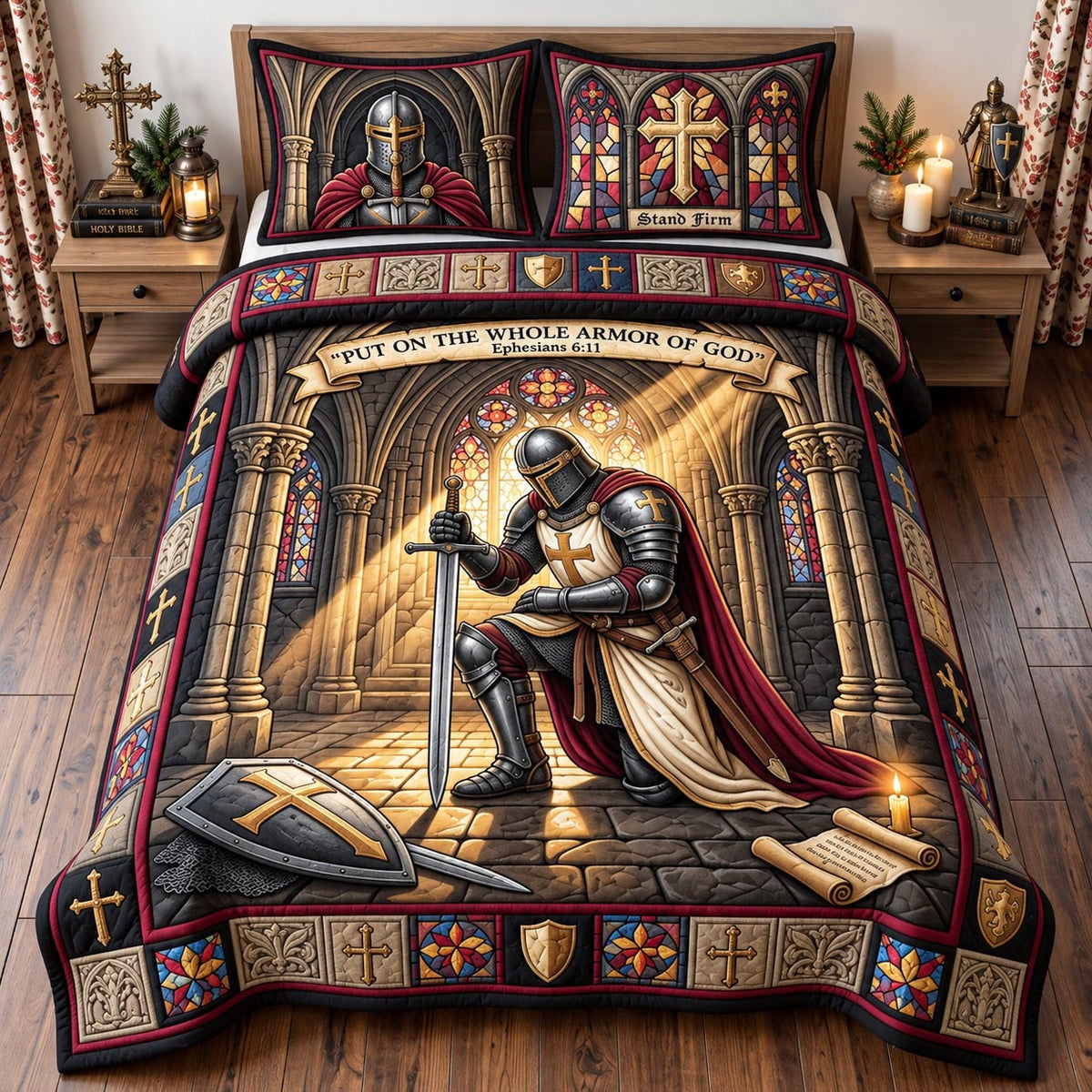 Christian Knight 3-Piece Quilted Bedding Set GFTOMA14628