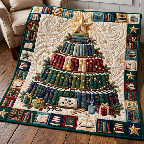 Book Tree Quilted Blanket GFTOMA14653