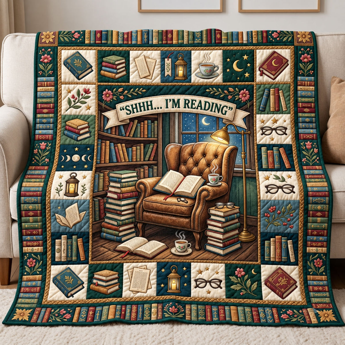Cozy Reading Quilted Blanket GFTOMA14657