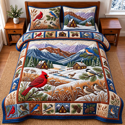 Cardinal Valley 3-Piece Quilted Bedding Set GFTOMA14666