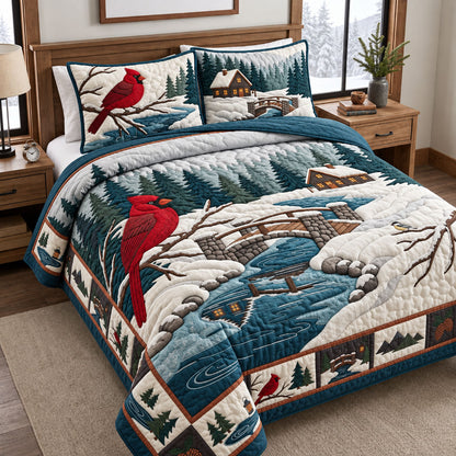 Cardinal River 3-Piece Quilted Bedding Set GFTOMA14668