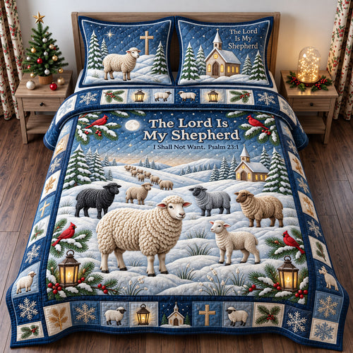 Winter Shepherd 3-Piece Quilted Bedding Set GFTOMA14678