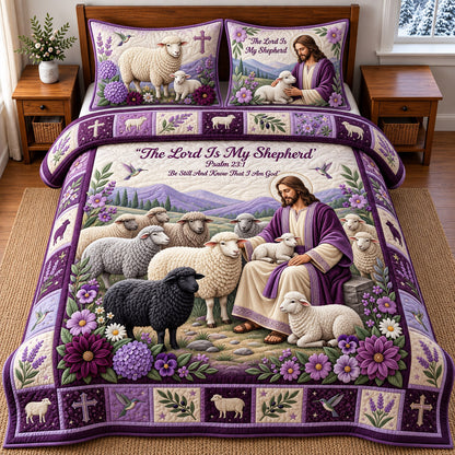 Purple Shepherd 3-Piece Quilted Bedding Set GFTOMA14680